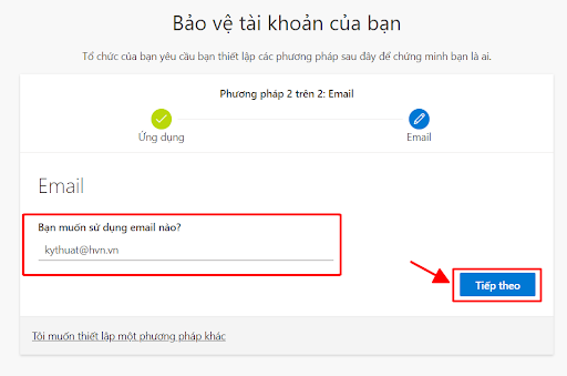 cài đặt bảo mật tài khoản
