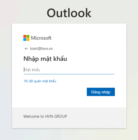 nhập mật khẩu đăng nhập