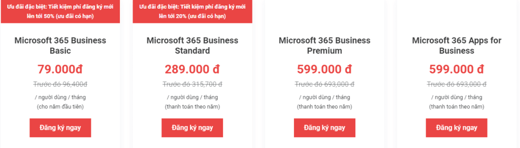 gói dịch vụ microsoft 365
