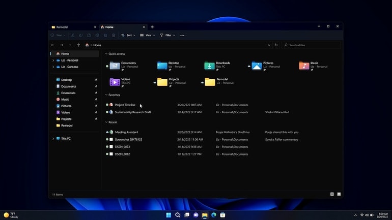 Quản lý theo tab trên Windows 11