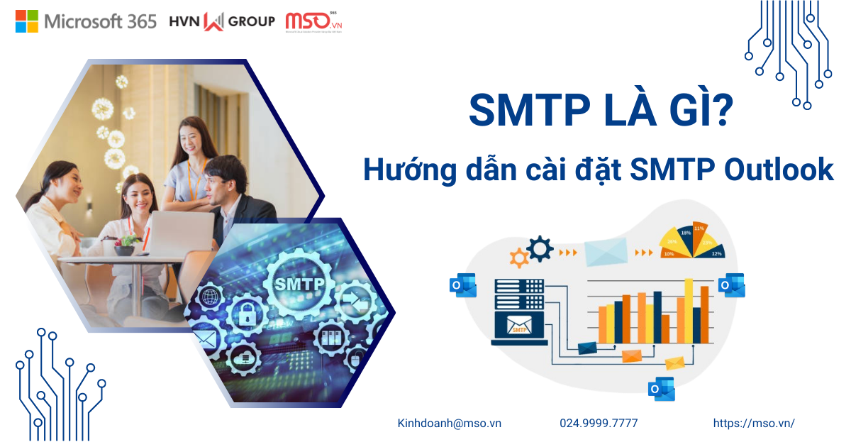 cài đặt cấu hình SMTP trong Outlook