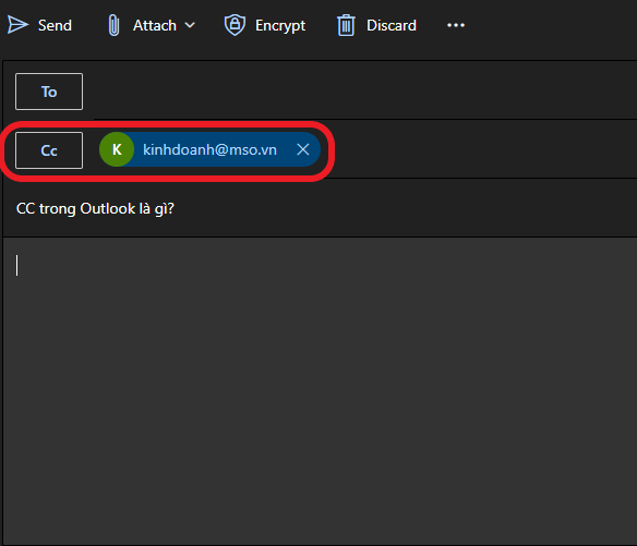 cc trong email outlook là gì