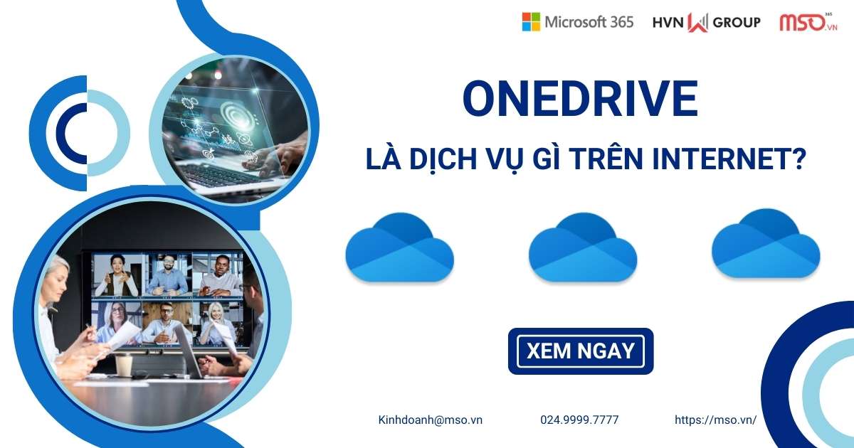 onedrive là dịch vụ gì trên internet