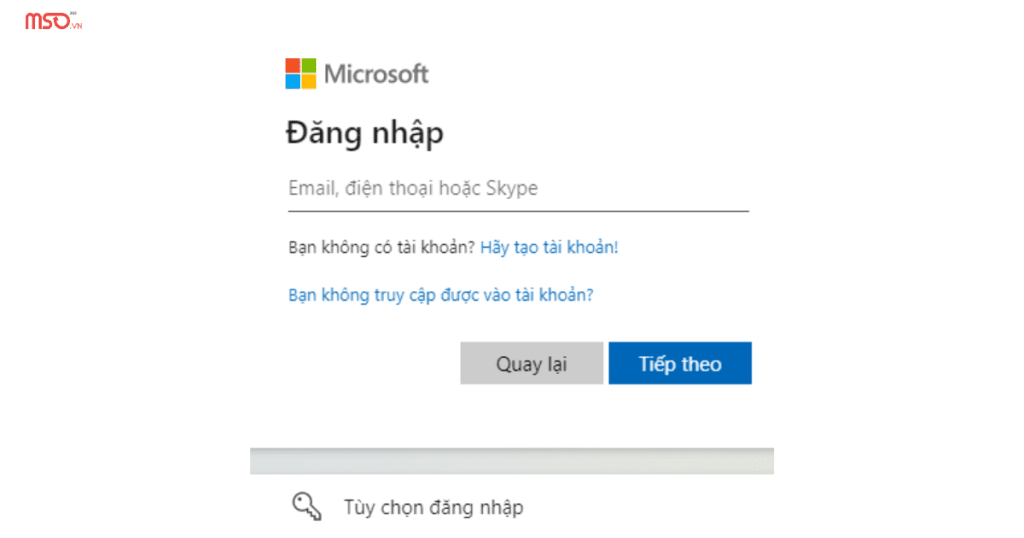 hướng dẫn inbox 365 login