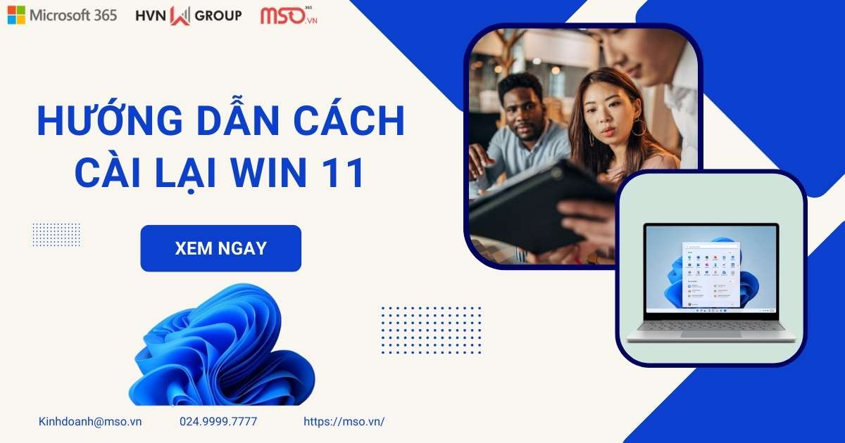 hướng dẫn cách cài lại win 11