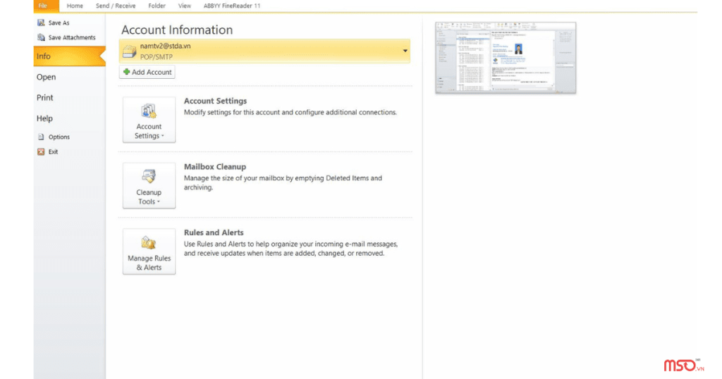 bước 1 office 365 log in outlook