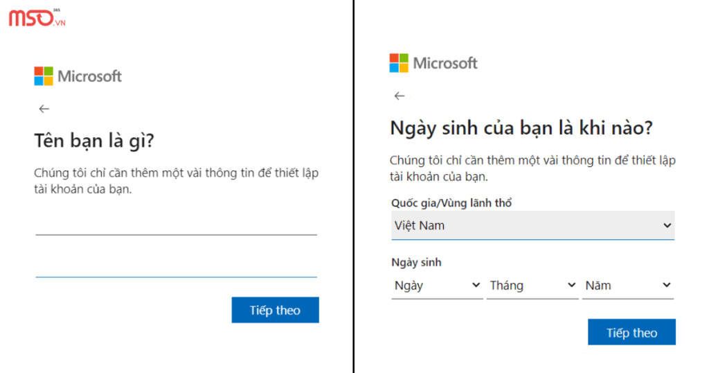 đăng ký email microsoft như thế nào