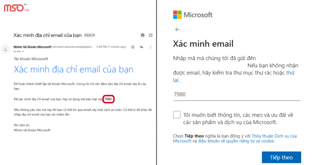 đăng ký email microsoft 365