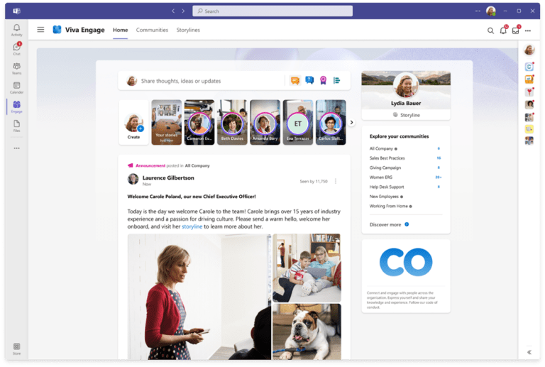 ứng dụng viva engage của microsoft