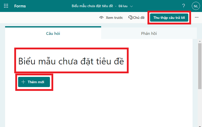 hướng dẫn tạo biểu mẫu