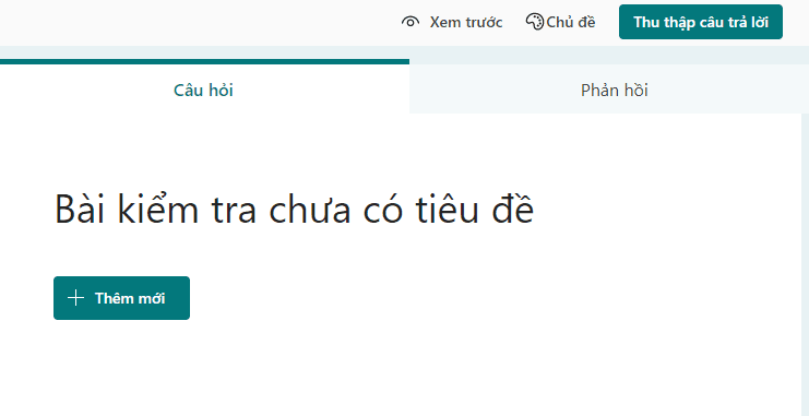 tạo bài kiểm tra