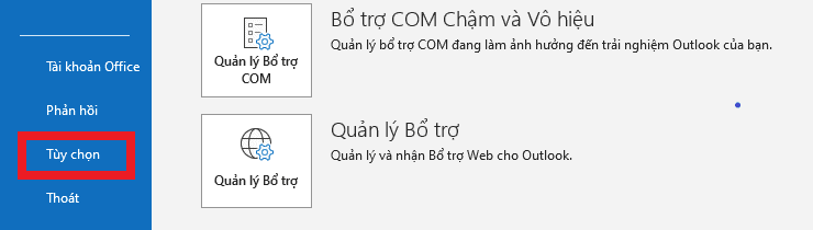 tắt thông báo trên outlook