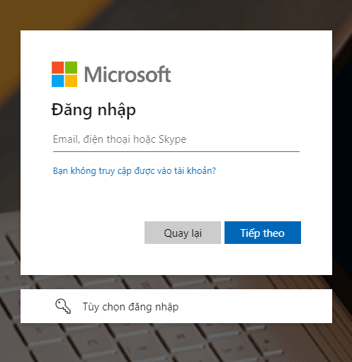 đăng nhập sharepoint online