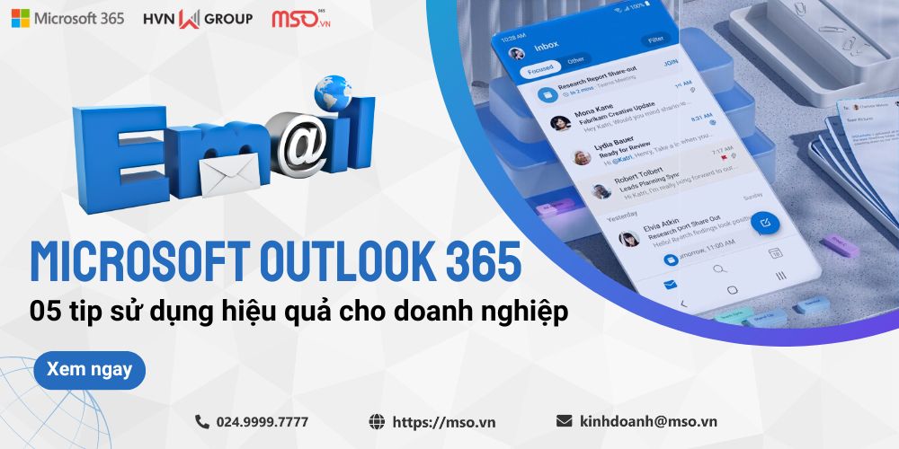 05 tip sử dụng microsoft outlook 365 hiệu quả