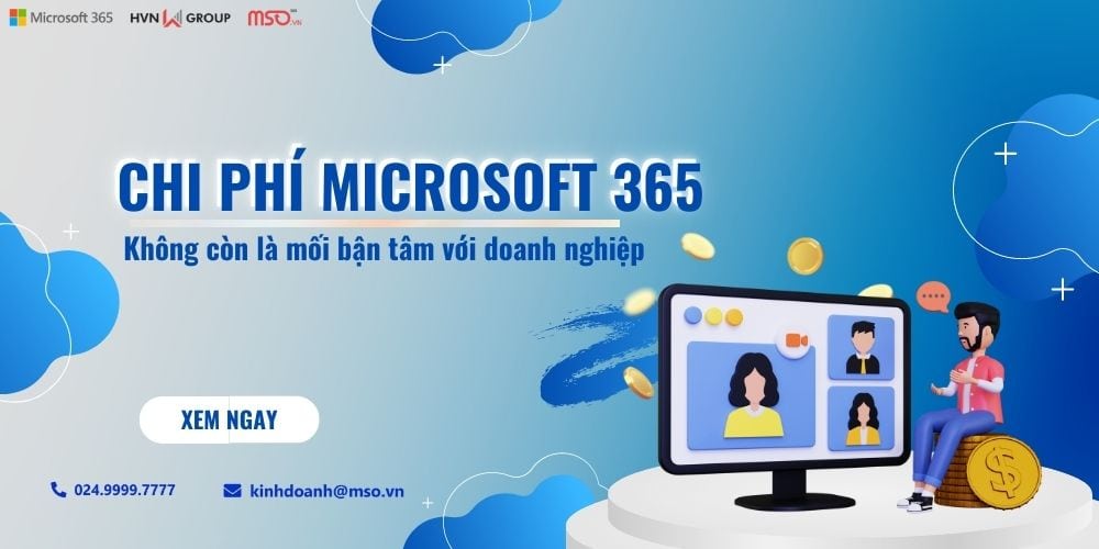 chi phí microsoft 365 không còn là mối bận tâm