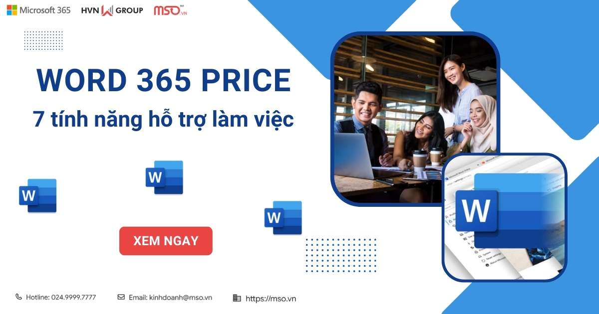word 365 price tính năng hỗ trợ