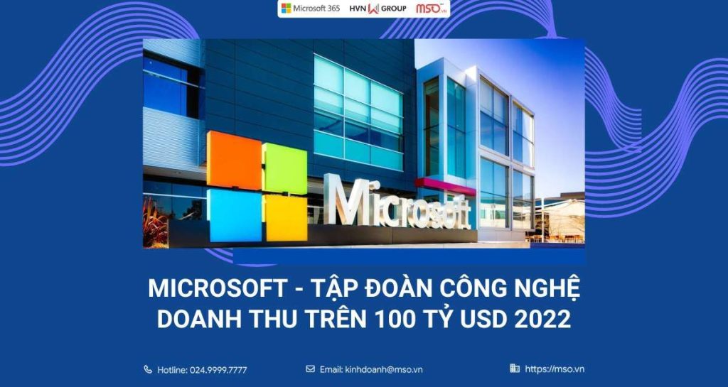 doanh thu microsoft tăng trưởng trong năm 2022