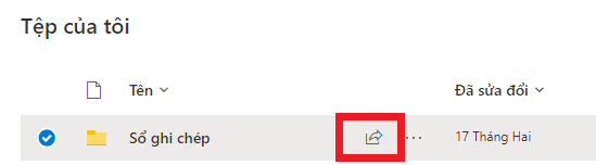 chia sẻ tài liệu onedrive