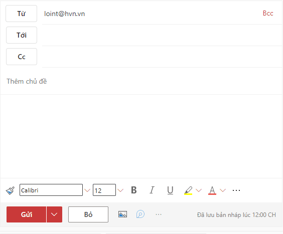 soạn email gửi đi