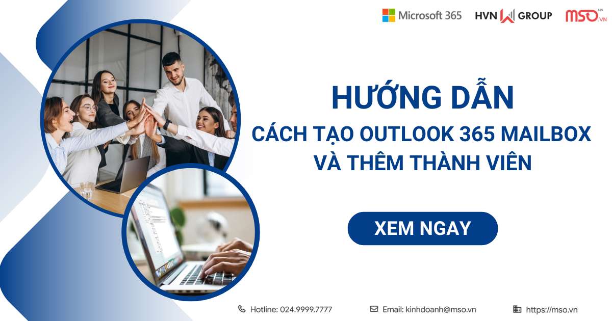 cách tạo outlook 365 mailbox