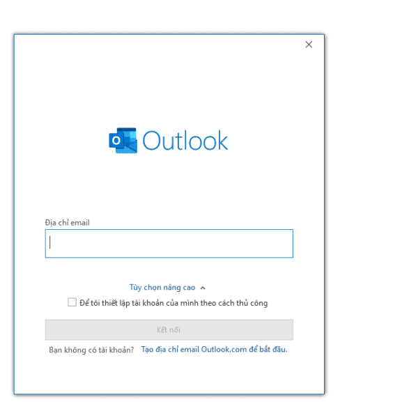 nhập email outlook