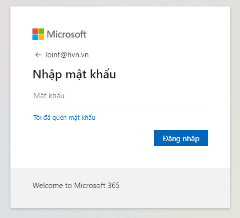 nhập mật khẩu microsoft office