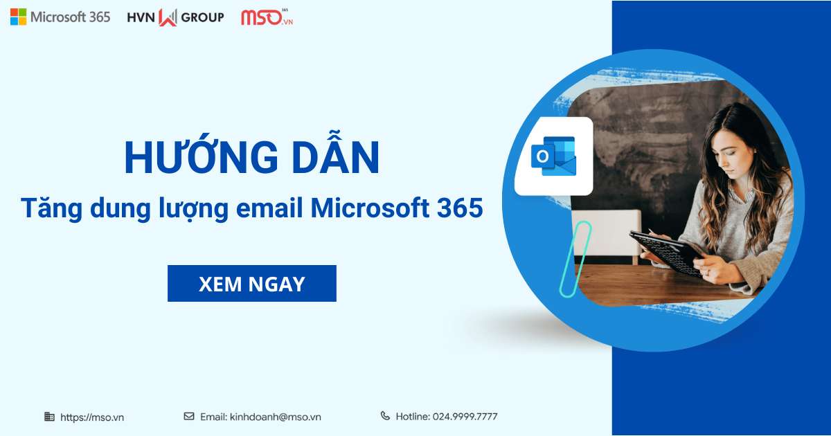 tăng dung lượng email microsoft