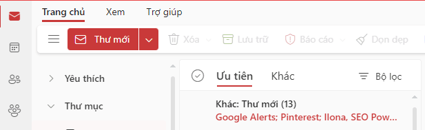 tạo thư mới
