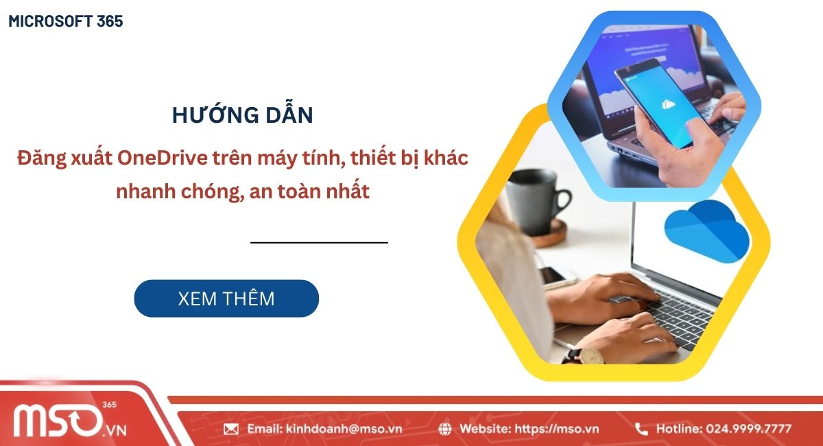 Hướng dẫn đăng xuất onedrive trên máy tính
