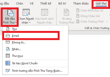 phối thư outlook
