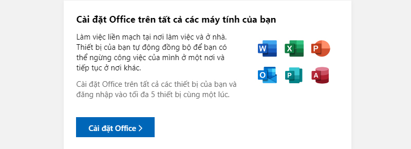 cài đặt office