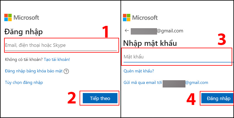 đăng nhập outlook online