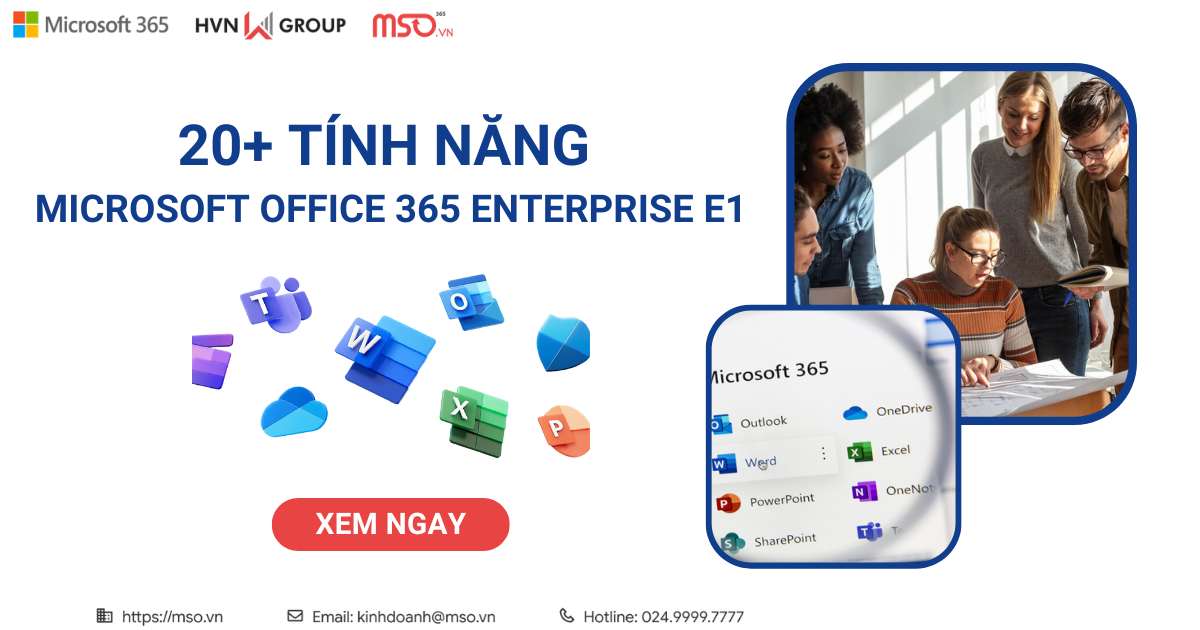 tính năng microsoft office 365 enterprise e1