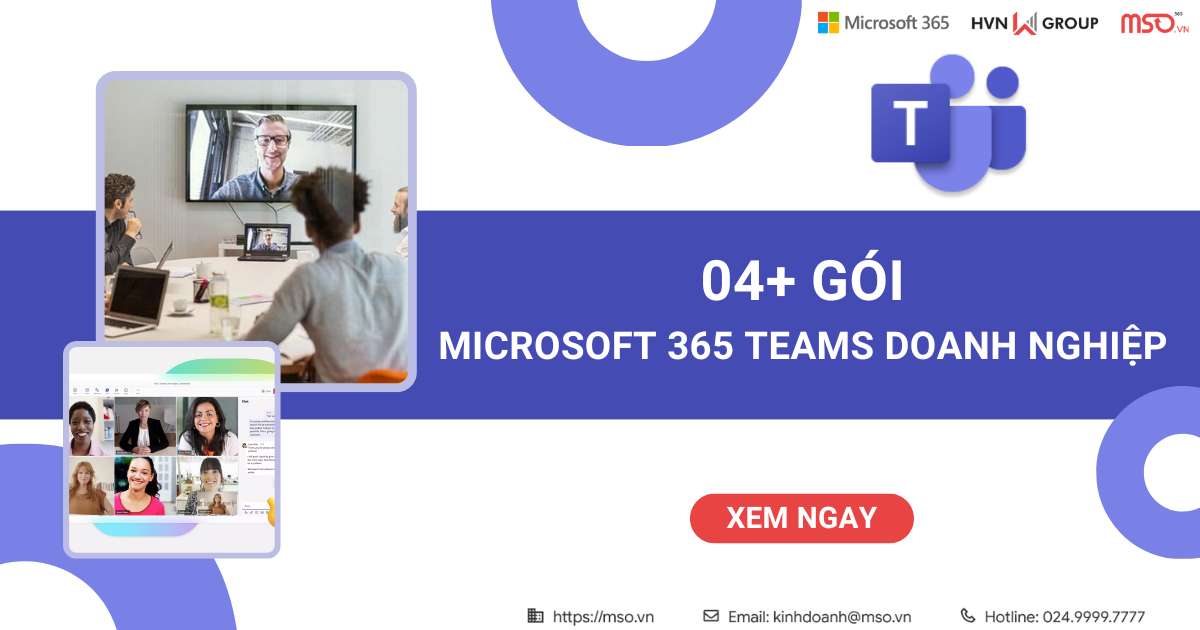 04 gói microsoft 365 teams