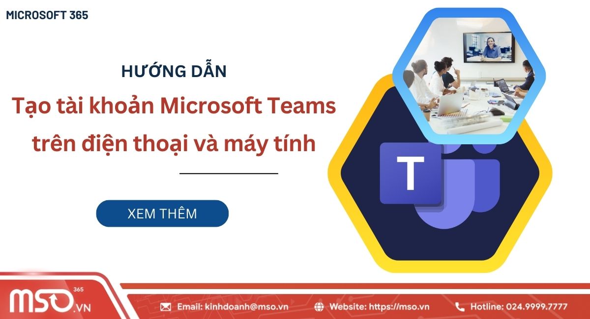 hướng dẫn tạo tài khoản microsoft teams