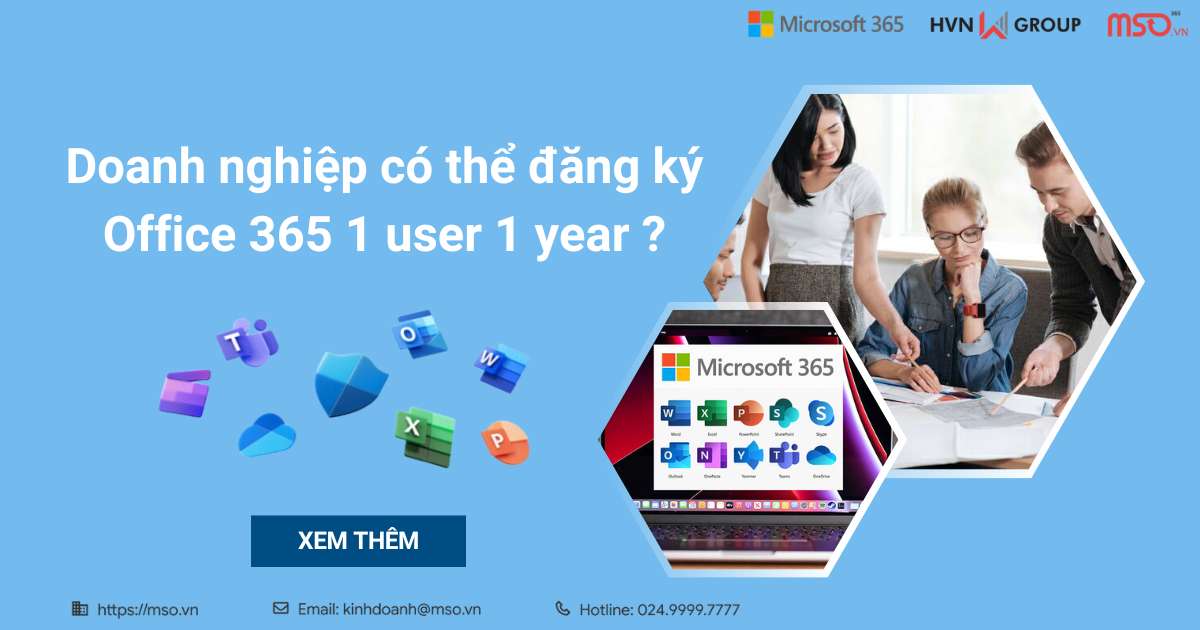 office 365 1 user 1 year