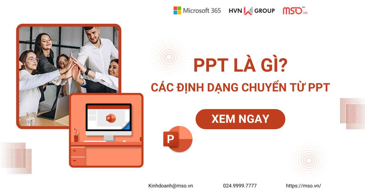 ppt các định dạng chuyển đổi