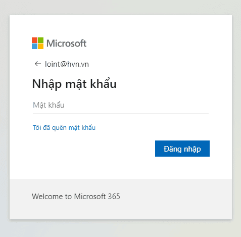 đăng nhập office 365