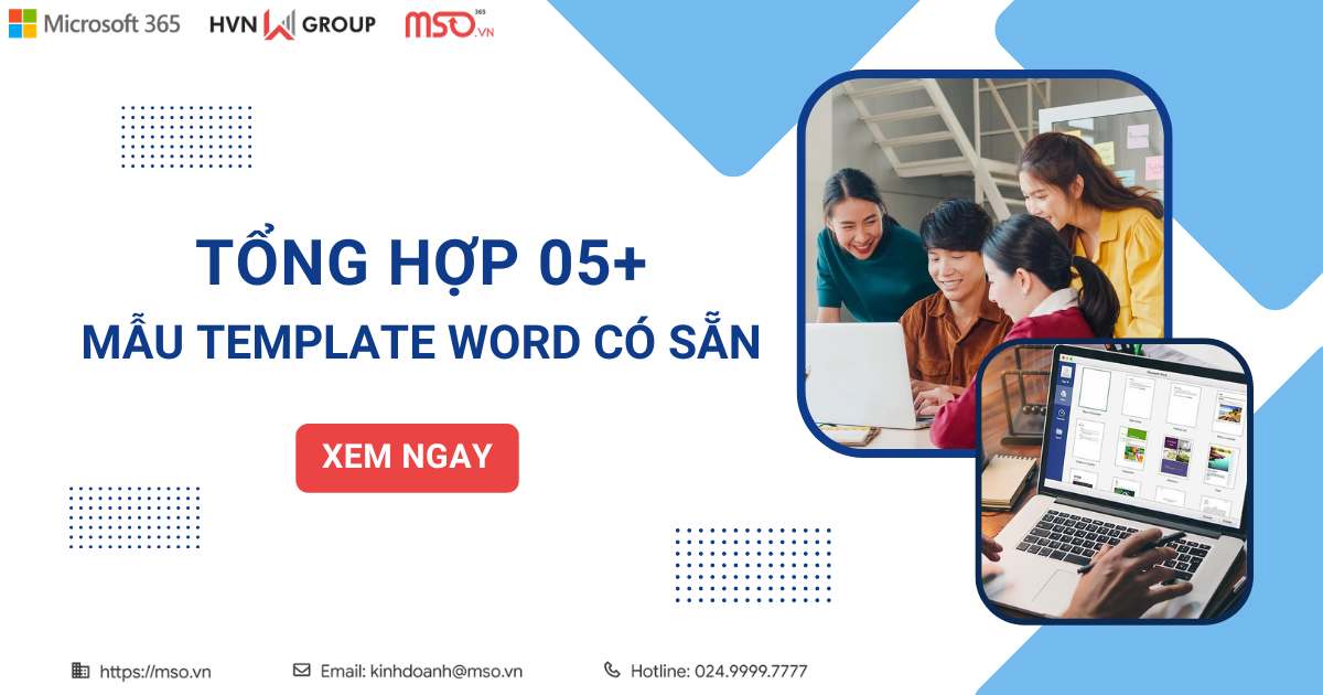 mẫu template word có sẵn