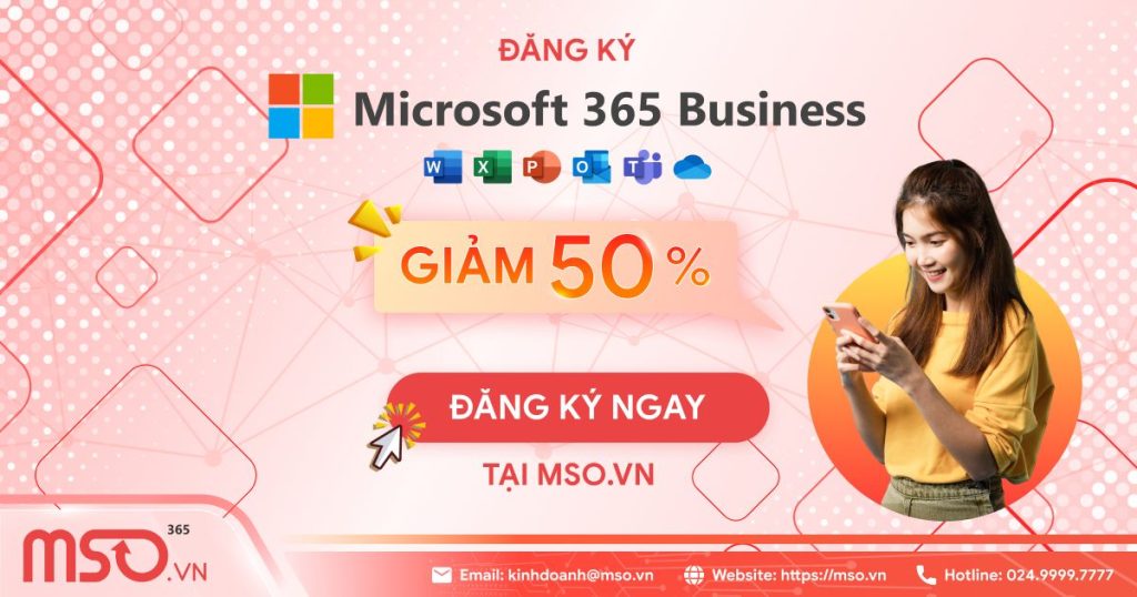 ưu đãi sale 50% đăng ký microsoft 365 business