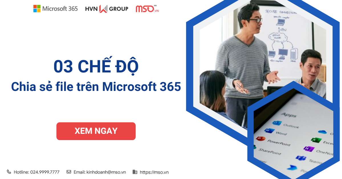chia sẻ file trên microsoft 365