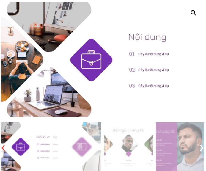 slide ra mắt sản phẩm