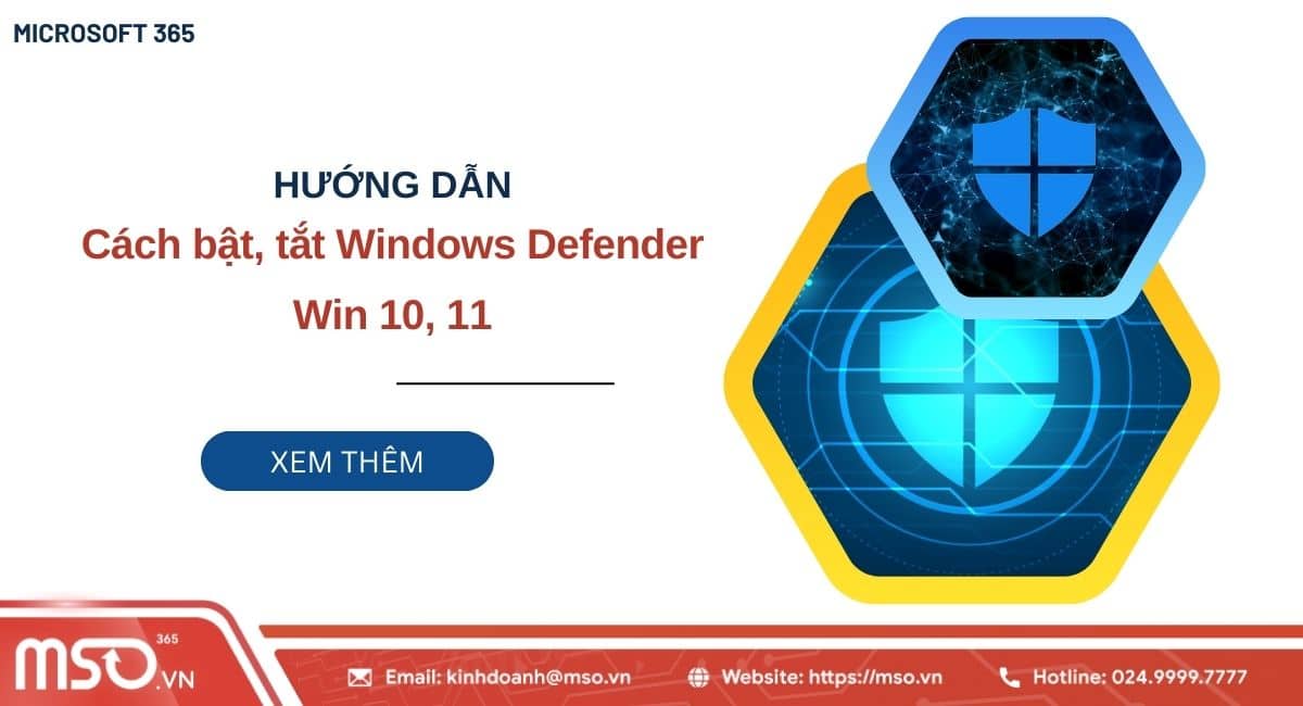 tắt windows defender win 10