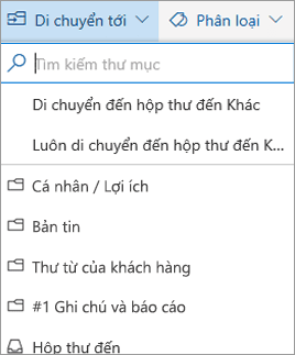 sử dụng hộp thư ưu tiên