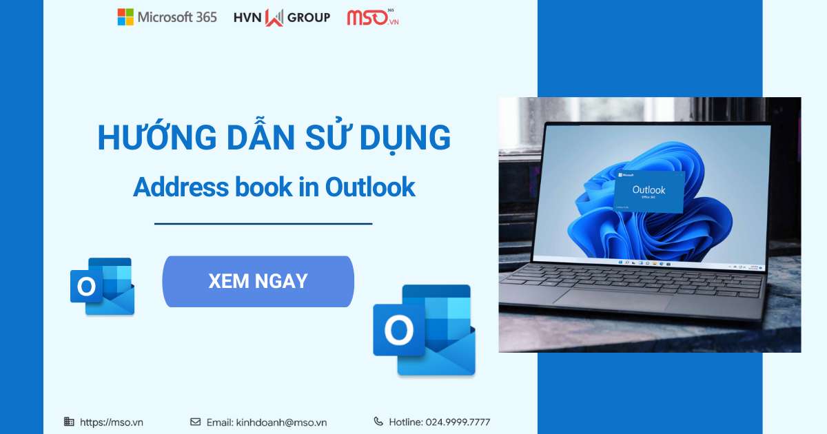 hướng dẫn sử dụng address book in outlook