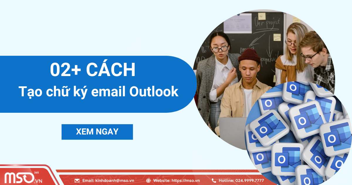 02 cách tạo chữ ký email outlook