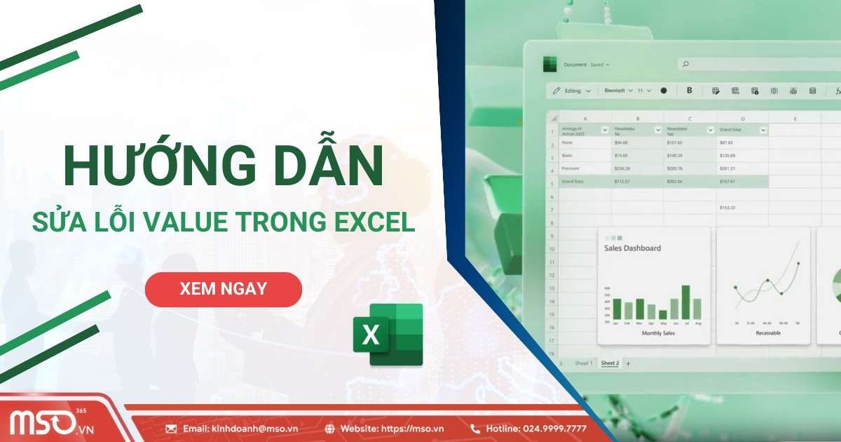 sửa lỗi value trong excel
