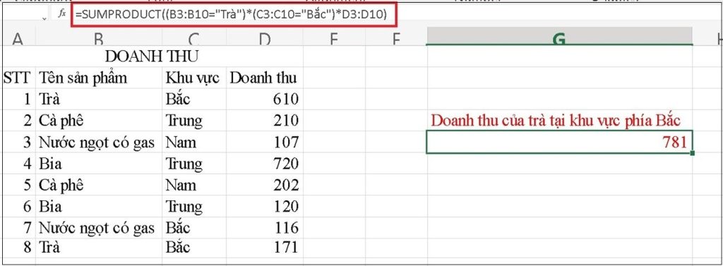 tính tổng theo điều kiện