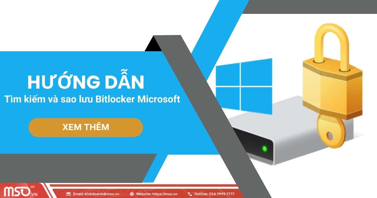 tìm kiếm và sao lưu bitlocker microsoft