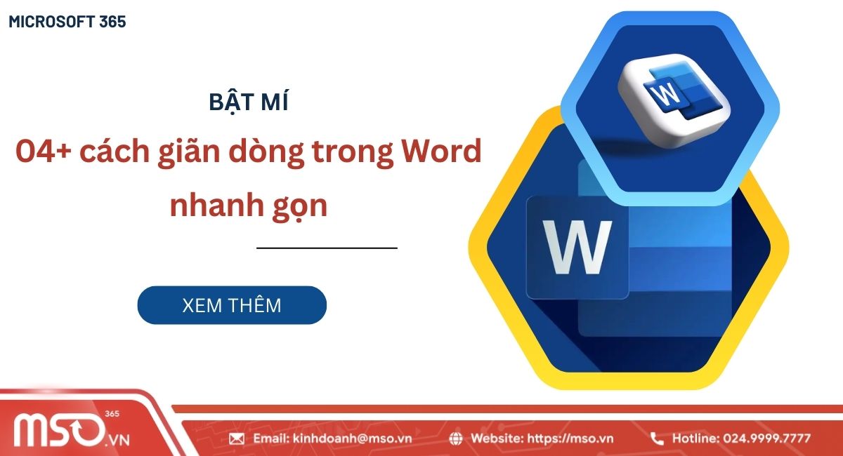 Hướng dẫn 4 cách giãn dòng trong word